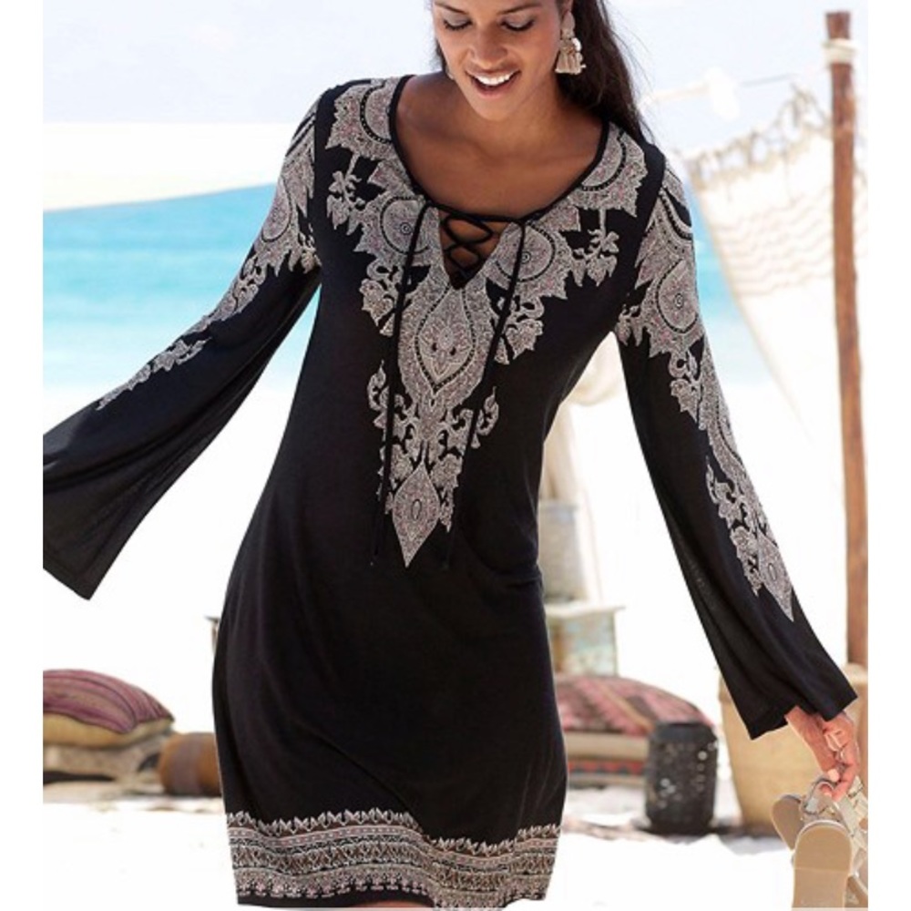 Lace up Dress